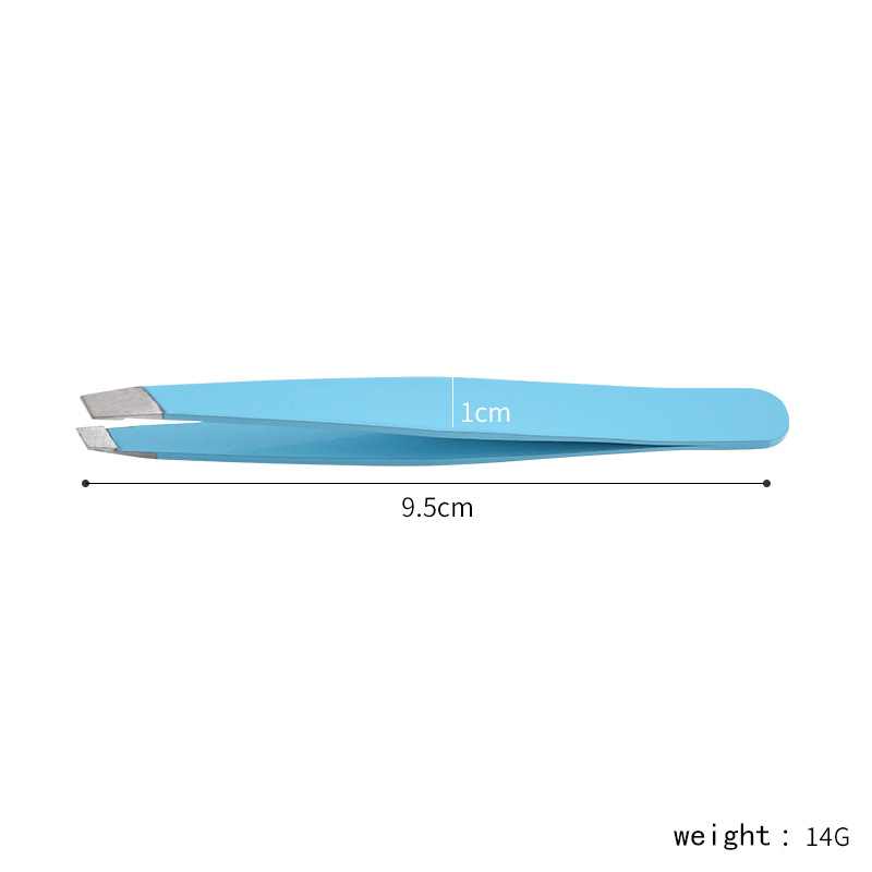 Eyebrow Tweezers Stainless Steel Slant Tip Hair Removal high-precision stainless steel eyebrow tweezers for facial hair Makeup T
