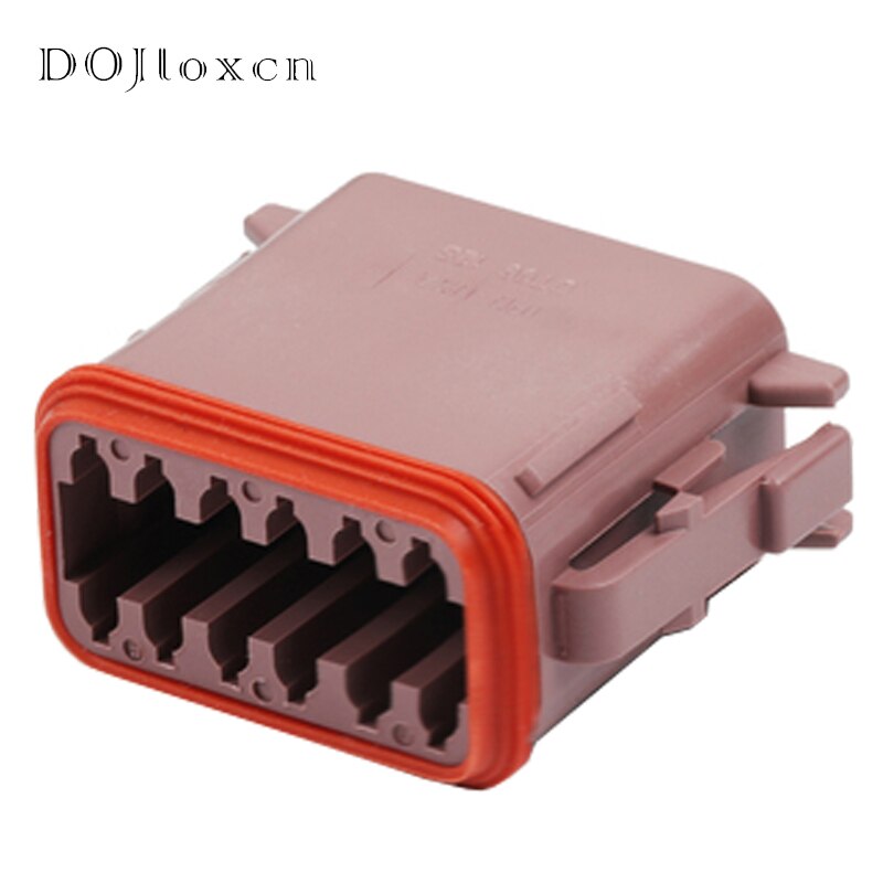 1 Set DT06-08SD Deutsch 8 12 Pin Connector Waterproof Male Female Pair Wiring Plug DT04-08PD DT15-08PD DT04-08PB-L012 DT06-08SC: Yellow