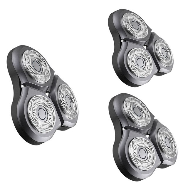 Original xiaomi mijia Shaver Blade for mijia Electric Shaver S500 S300 shavers Cutter head Razor Dual-layer Steel Blade: 3pcs
