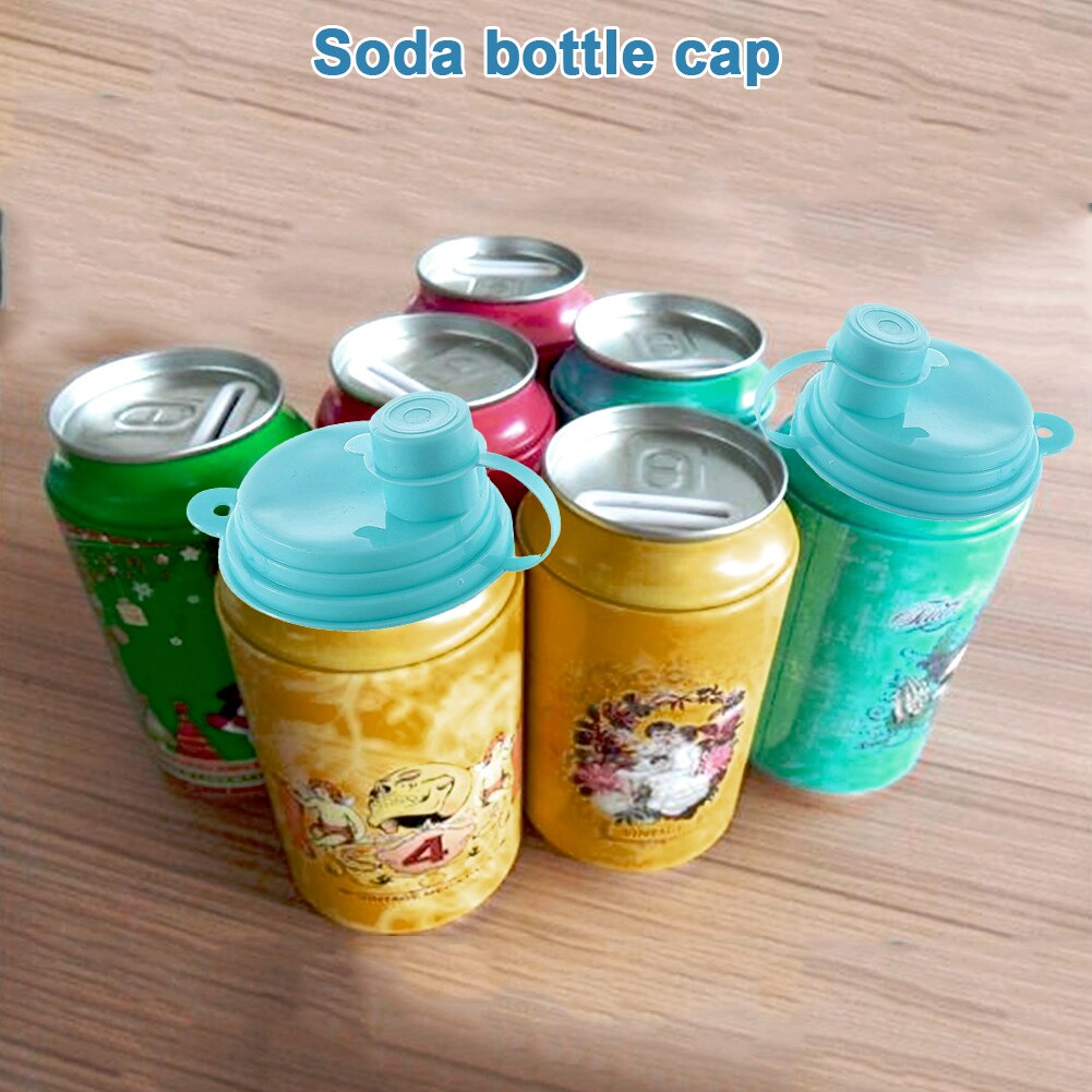 2 Stuks Silicone Lekvrij Cup Caps Afdichting Deksel Soda Drank Top-Pop Kan Cover Bier Drank Kan Cap Top cover Flip Protector Snap