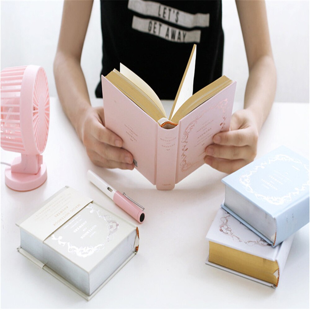 208 Sheets A6 Magic Answer Notebook Journal Diary Planner Blank Pages Memo Answers Hardcover Copybooks Office Supplies