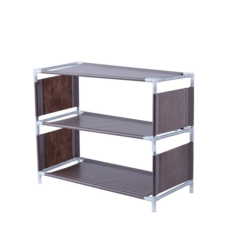 DIY 3/4/5 Multi-Layers Shoe Rack Organizer Stand Rack Multi-Functional Solid Shelves Modern Shoe Living Bedroom Storage Racks: 3 layers coffee