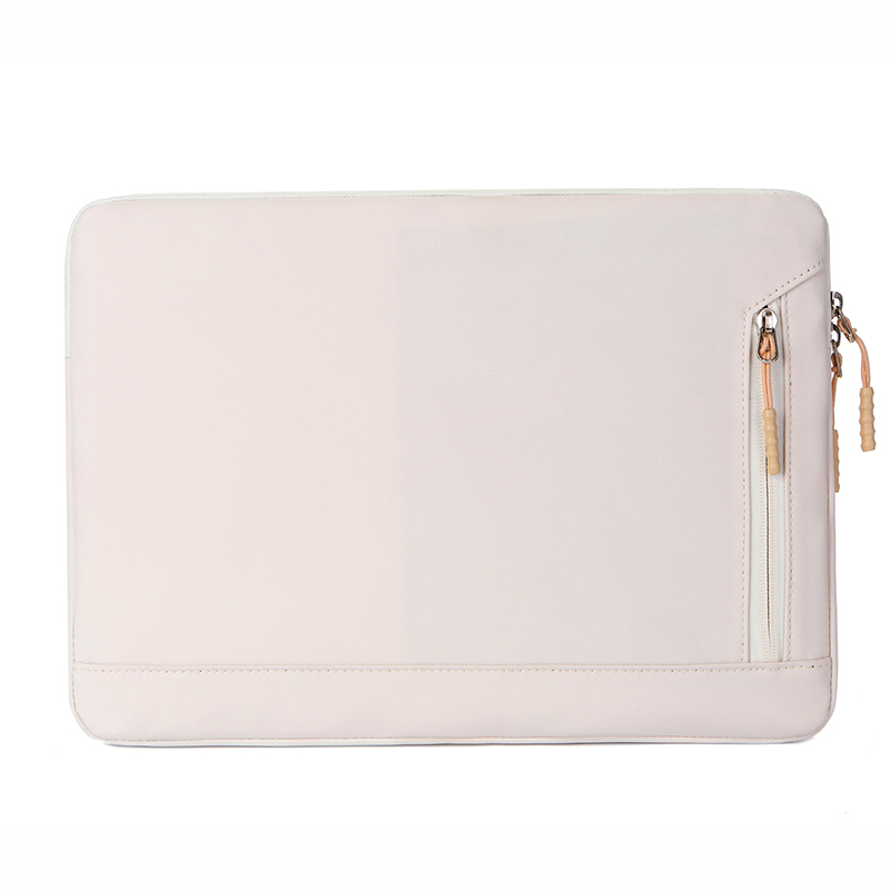 Nowy jednolity kolor torba na laptopa w stylu Retro dla MacBook Air Pro 13 15 13.3 14 15.6 calowy Notebook prosty futerał na komputer: Beżowy / For 13.3 Inch