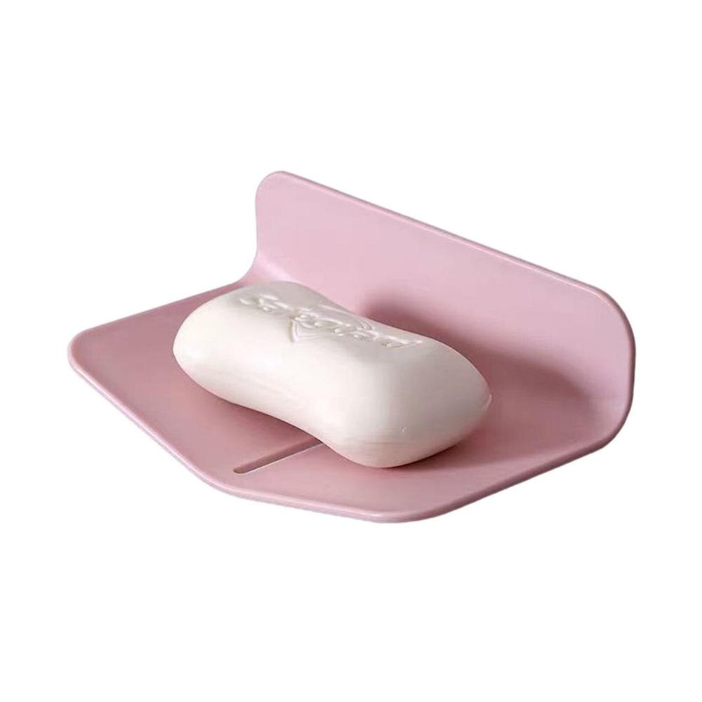 V-shaped Bathroom Soap Basin Wall Mounted Soap Rack Soap Box For Shower Soap Dishes Bathroom Sponge Dish Accessories
