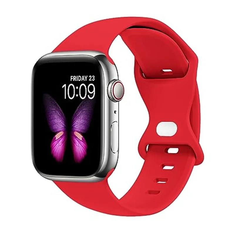 Sportarmband för apple watch-band 44mm 45mm 41mm ultra 2 49mm 40 38/42mm 46mm silikonarmband iwatch-serien 10 7 9 8 6 5 4 3 se