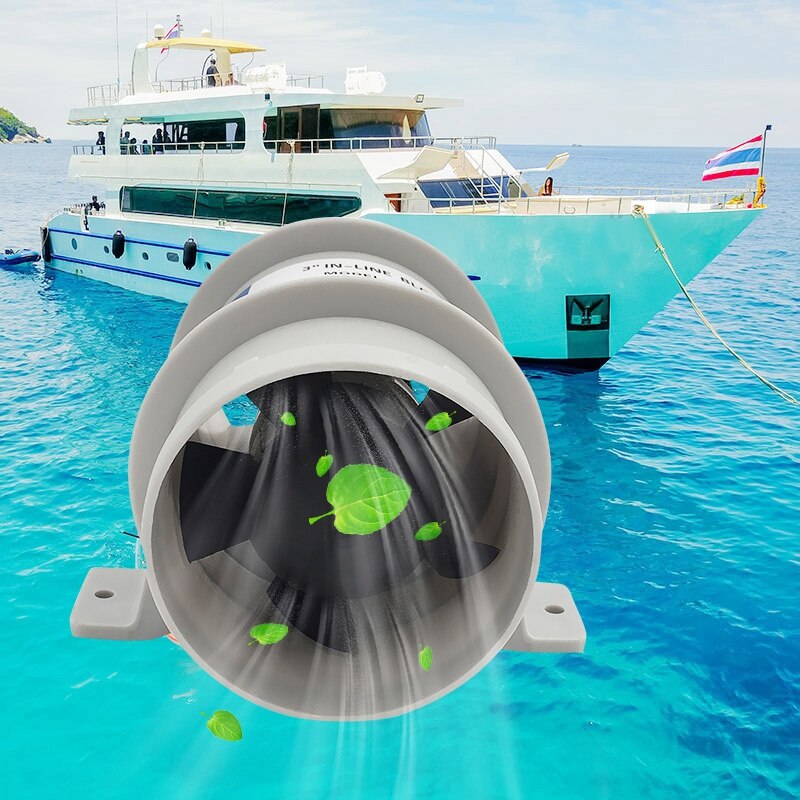 5-ventilateur 12V 145CFM tranquille pour des accessoires de bateau de Yacht de RV Marin de cale/moteur/cuisine d'air de bateau de 3 pouces