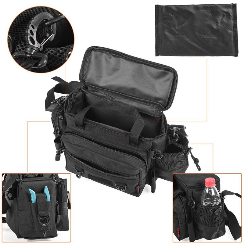 Carp Fishing Tackle Bag Large Fishing Reel Bag Waterproof Fishing Lure Bag Outdoor Travel Bag Fishing Shoulder Pack Backpack