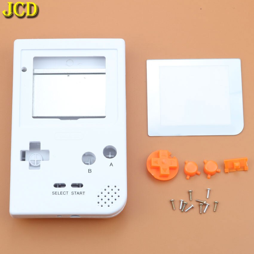 Jcd til gbp konsol fuld plast shell cover cover udskiftning til gameboy pocket game shell case med knapper kit: -en