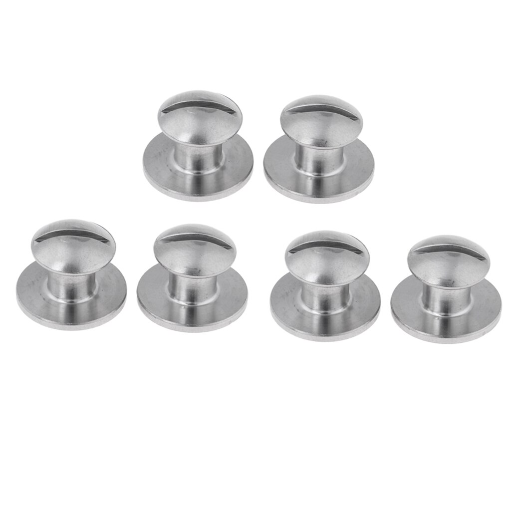 6 Stuks Tech Scuba Duiken Duiker Bcd Backplate Boek Schroef Montage Hardware