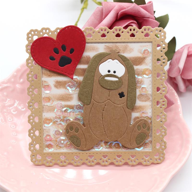 Troqueles De Corte Metal Con Globo Amor Valentín Plantillas Para