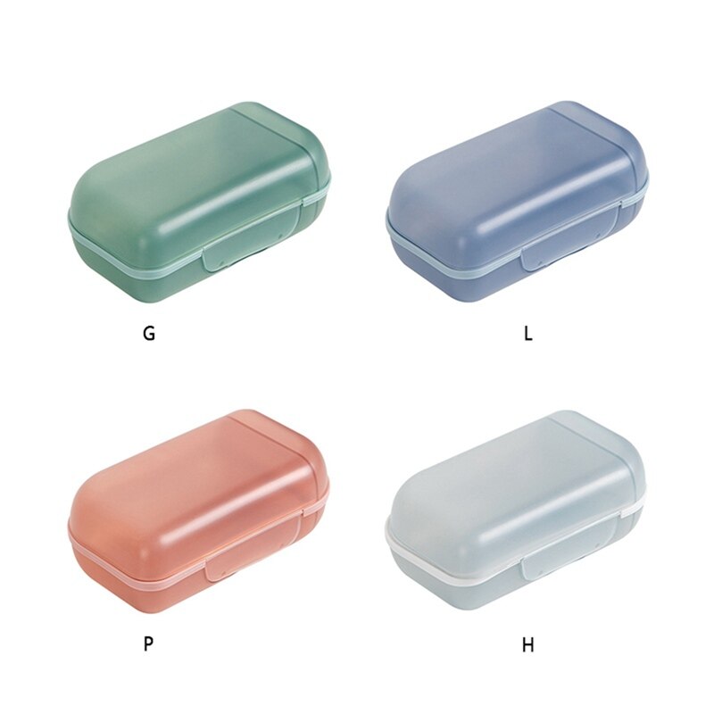 Travel Soap Box With Lid Sealed Soap Box Portable Soap Box Multi-function Multi-compartment Storage Box
