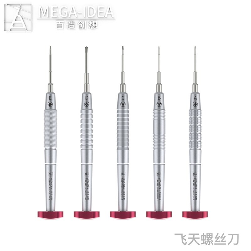 QIANLI 2D Precise Bolt driver For iPhone Android Mobile Phone Repair Disassemble Screwdriver Repair Tools Kit: 5PCS 1SET