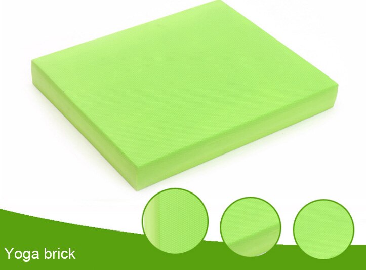 Anti-Slip Zachte Balans Pad Tpe Yoga Blok Pad Dikke Balans Pad Balancer Fitness Training Yoga Pilates Balance Board: green