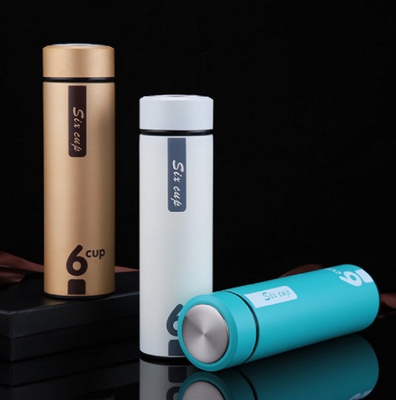 304 Stainless Steel Water Bottle 500ml Water drinking Bottle Vacuum Insulated Wide Mouth Travel Portable Thermal drink Bottle