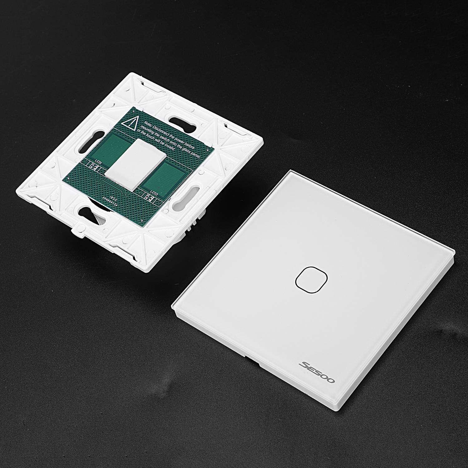 Sesoo Press Switch Single Fire Line Lighting Wall Switch Smart Home Light Press Control Switch