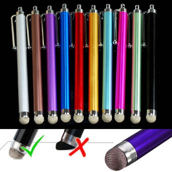 Metal Mesh Micro-Fiber Tip Touch Screen Stylus Pen Voor Smart Phone Tablet Pc Stylus Voor Android Mobiele telefoon Accessoires