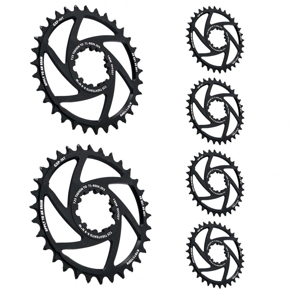MTB Bike Bicycle GXP Single Speed Chainring 30T/32T/34T/36T/38T/40T Offset 1mm Bicycle Accessories Replacement Parts
