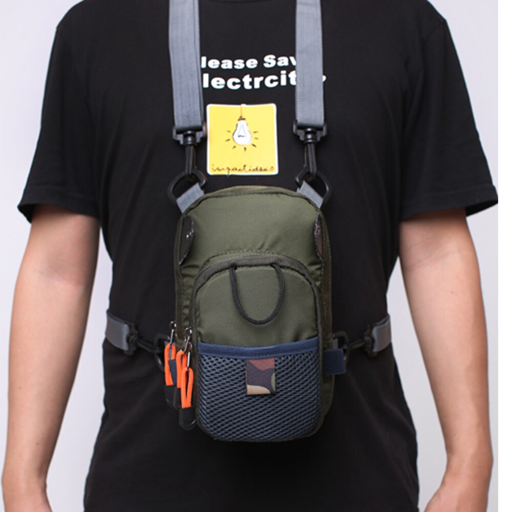 Small Fly Fishing Chest Bag Lightweight Waist Pack Fishing Tackle Storage Bags for Men and Women