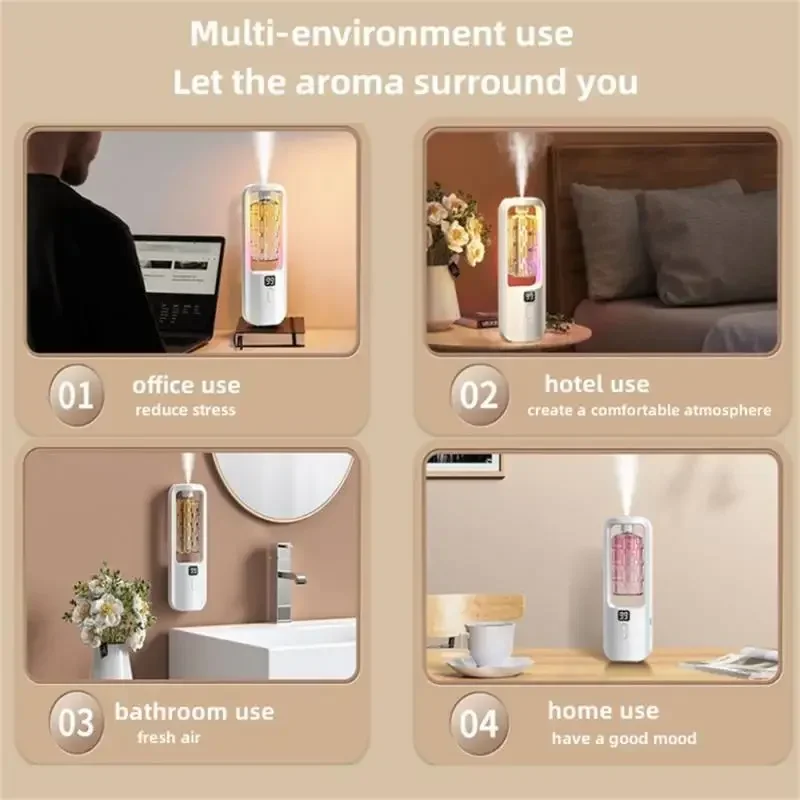 5-versnelling geurverspreider geur etherische olie aromatherapie machine wandgemonteerde luchtbevochtiger machine luchtverfrisser slaapkamer toilet