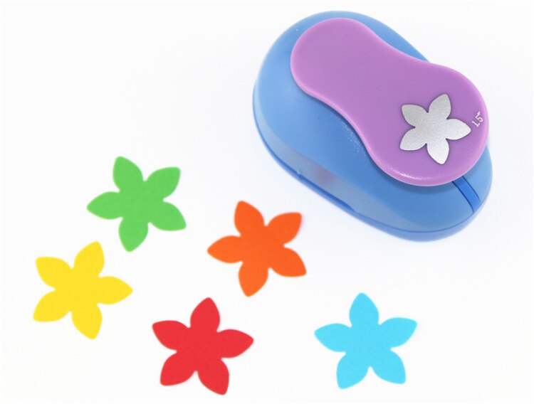 fleur 1.5 ''(35mm) scrapbooking poinçons perforatrice scrapbooking coupe-papier enfant artisanat poinçon Embosseuse jouet d'enfant S2936-7