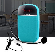 Amplificatore vocale da 10W mini portatile con musica amplificata del suono riproduzione di cuffie con microfono cablato e cintura per aula