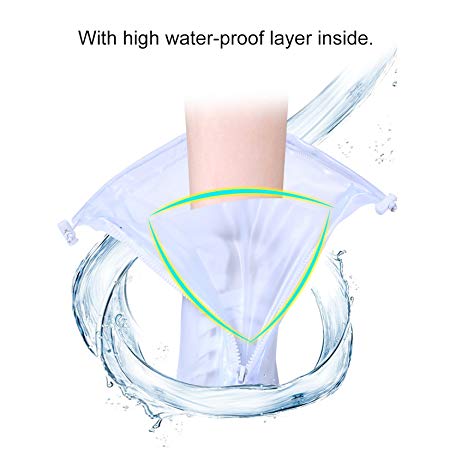 1 Pair Reusable Waterproof Rainproof Men Women Shoes Covers Rain Boots Non-slip Washable PVC Rain Boot Overshoes White