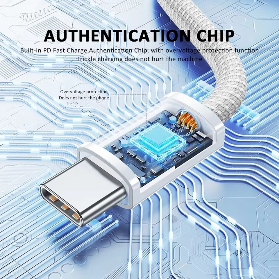 Para iPhone 16 Pro Max Original 35W PD cargador rápido para Apple iPhone 15 Plus USB-C Cable de carga rápida accesorios de teléfono