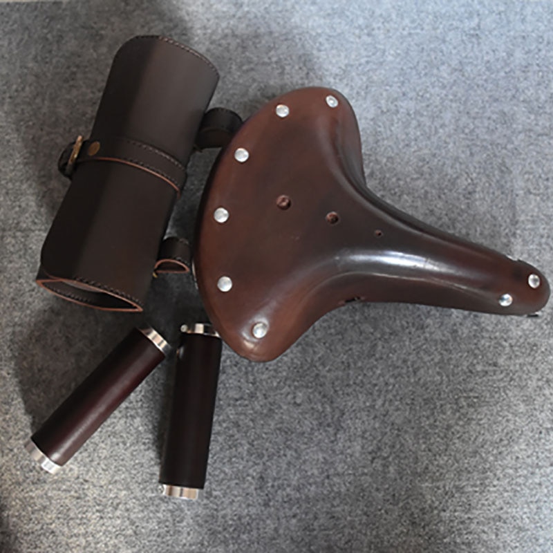 Cubierta de cuero para manillar de bicicleta, manillar clásico para bicicleta, manillar de bicicleta de montaña, accesorios para bicicleta