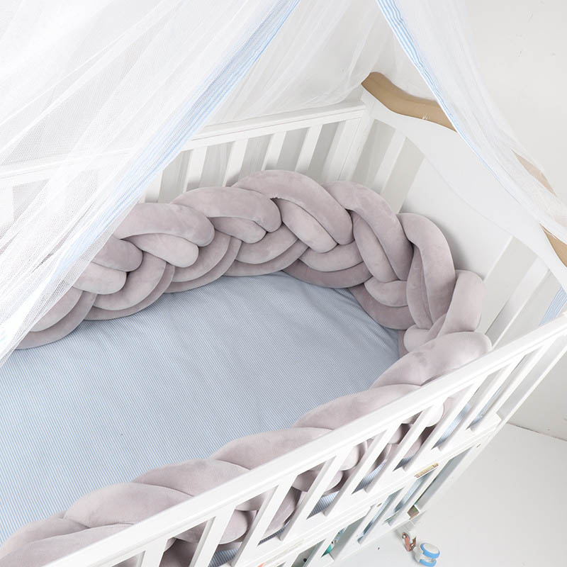 1.5M Geknoopt Twist Touw Handgemaakte Barrière Braid Knot Kwekerij Voor Kind Wieg Hek Cot Rail