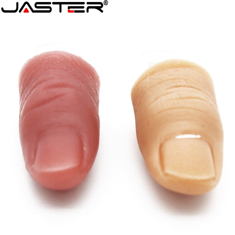 JASTER di personalità del fumetto di sesso maschile/femminile dito USB 2.0 flash drive 4GB 8GB 16GB 32GB 64GB 128GB bastone di memoria di archiviazione esterna