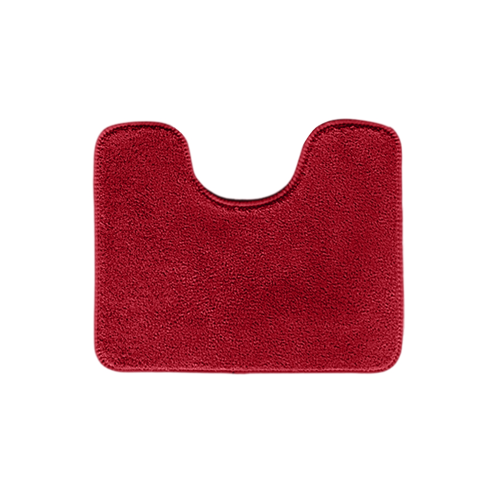 Luxury Toilet Rugs U Shaped Washable Bath Rugs For Bathroom Non Sliping Extra Absorbent Microfiber Bath Mat Plush Contours Rugs: Burgundy