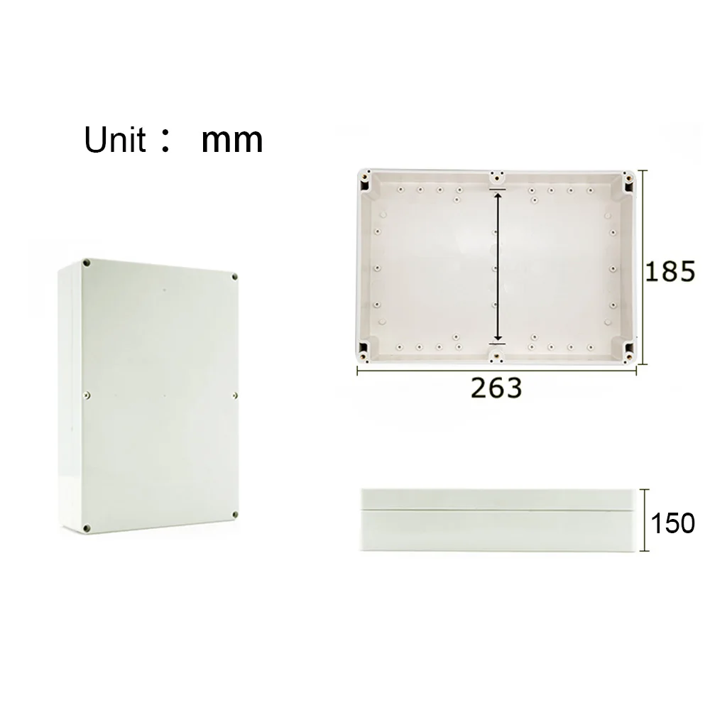 Cajas electrónicas impermeables, caja de conexiones de proyecto para Cable eléctrico, caja de cables sellada IP67 para exteriores, 350x120x150mm