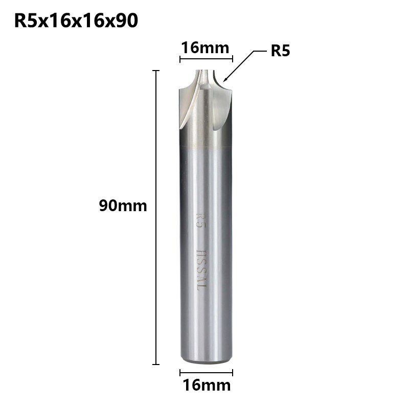 XCAN – fraise à fraiser CNC, R1.0-R12 HSS, fraiseuse à rayon, mèche de routeur: R5.0