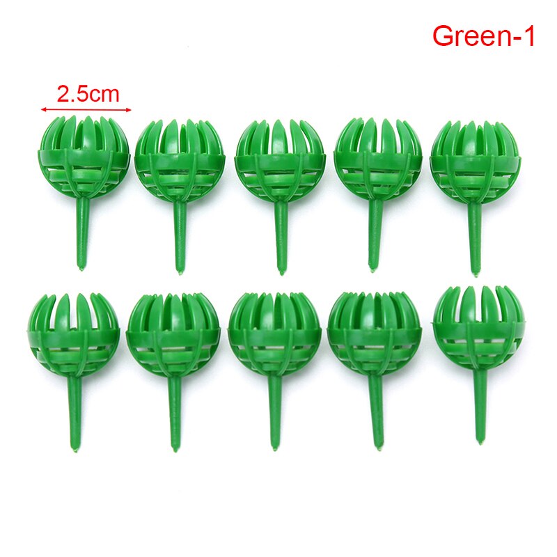 10Pcs/lot Automatic Fertilizer Plastic Baskets Planting Bonsai Tool Garden Supplies 2 Sizes: 2.5cm green
