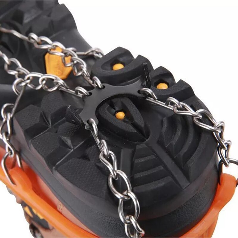 8 griffe chaussure glace griffe anti-dérapant bottes Crampons en plein air escalade chaussures accessoires randonnée alpinisme N66