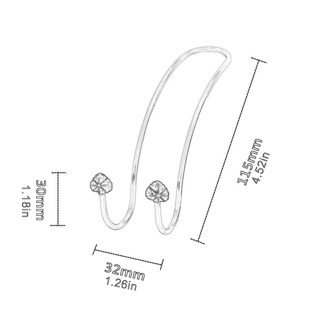 2 Stuks Car Seat Terug Boor Haak Rvs Peach Hart Generieke Auto Hoofdsteun Haak Autostoel Haak Robuuste Frame