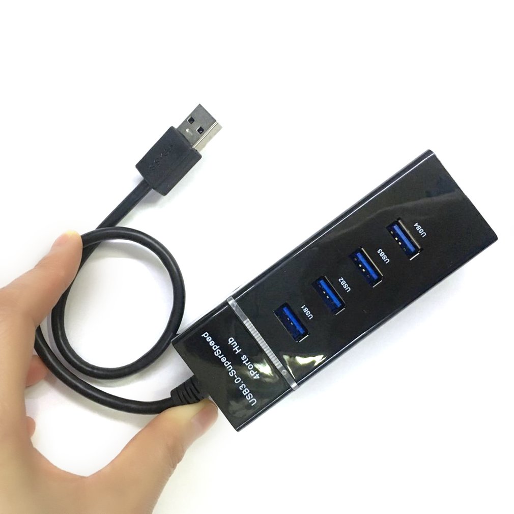 4 Ports USB Hub High Speed Transmission USB 3.0 Hub Extension Adapter Portable USB Splitter For Laptop Notebook PC