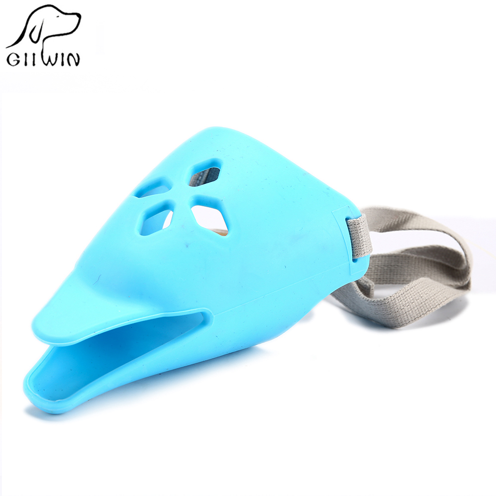 Dog Muzzles Mouth Mask Dogs Anti Barking Bite Head Muzzle Adjustable Training Pet Product Dog Duck Muzzle Dog Accessories YT0009