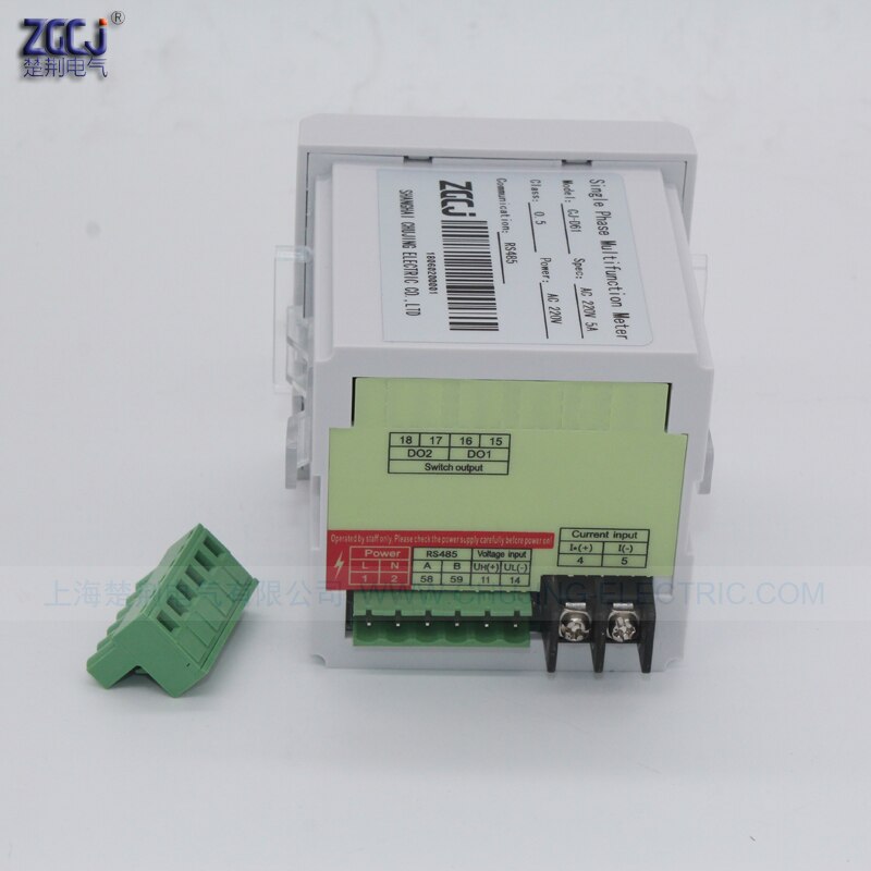 digital panel power meter with RS485 communication A V cos Hz var power actor meter Single phase multifunction power meter