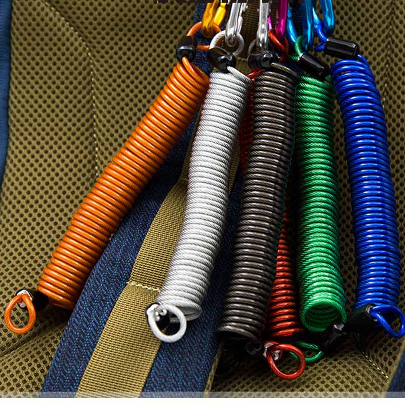 2.5M Bike Spring Cable Lock Anti-Theft Rope Alarm Disc Lock Moto Scooter Bicycle Security Reminder Motorcycle Protection Warning