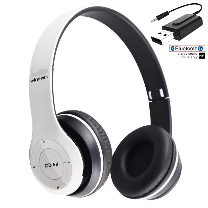 Langattomat bluetooth-kuulokkeet mikrofonilla televisioon pc-puhelimelle  ps4 pelaajakuulokkeet langattomat ja langalliset casque-musiikkikypärä taitettavat kuulokkeet