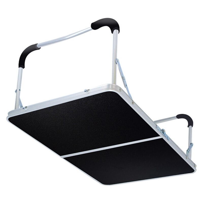 Portable Folding Table Multifunctional Folding Table Portable Picnic Rack Laptop Table for Outdoor Camping,Black