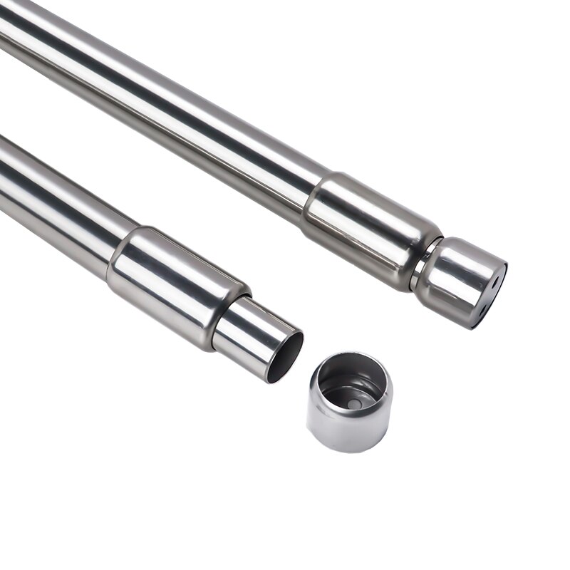 Tige de suspension télescopique en acier inoxydable, 42-68cm, pour vêtements, cintre de meubles, tuyau réglable, garde-robe, partie de quincaillerie
