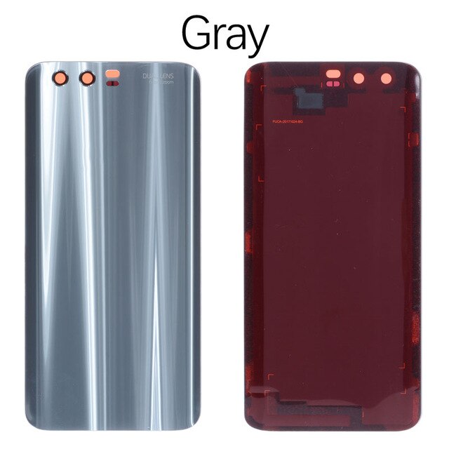 5,15 Zoll 100% Neue Für Huawei honor 9 Zurück Batterie Abdeckung Gehäbenutzen fallen Für Huawei honor 9 honor 9 Tür Hinten Glas batterie Abdeckung: grau