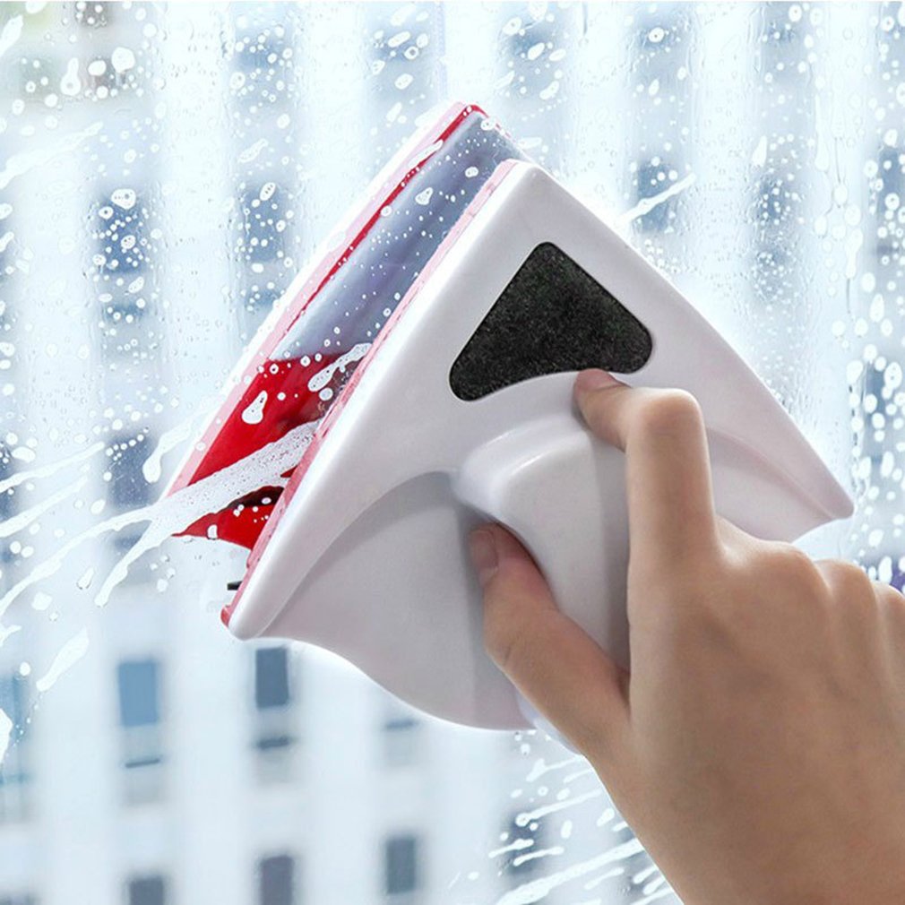 Magnetisk vinduesviskerglas rengøringsbørste værktøj dobbeltsidet magnetisk børste vinduesglasbørste til vask af husholdningsrengøringsværktøj