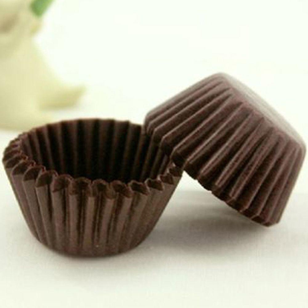 1000Pcs 25X21Mm Mini Kleurrijke Papier Taart Cupcake Liner Bakken Muffin Box Cup Case Party Tray Cake mold Decorating Gereedschap: coffee