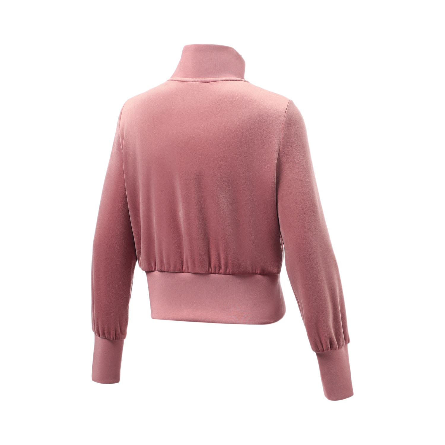 Li-Ning Women Fitness FZ Knits Top Loose Velour 94%Polyester 6%Spandex Rib Warm Fleece LiNing Winter Zip Jacket Coat AWDR920