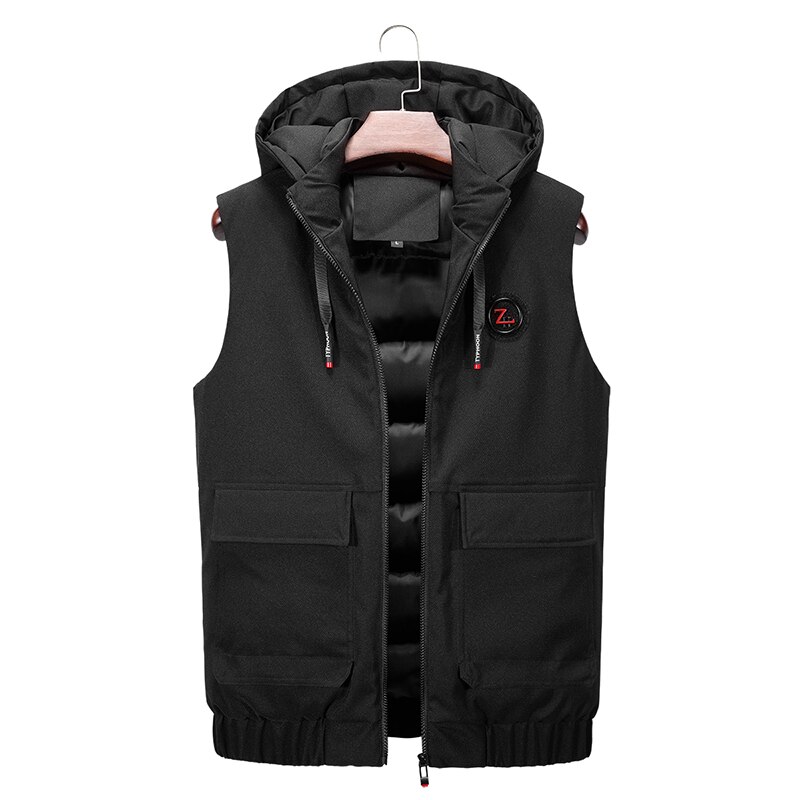 neue Herren Jacke Ärmellose Weste Winter Casual Mäntel Männlichen Baumwolle Gefütterte männer Weste Männer Verdicken weste 3XL