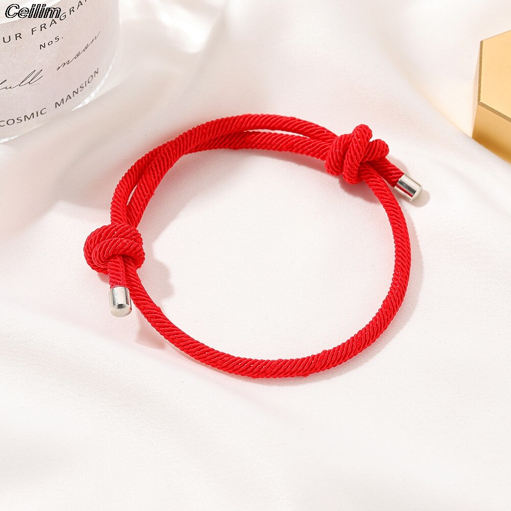 Familia mamá encanto pulseras de hilo rojo cuerda joyería de la suerte el día de la madre bendición familiar brazalete Feminino: 11