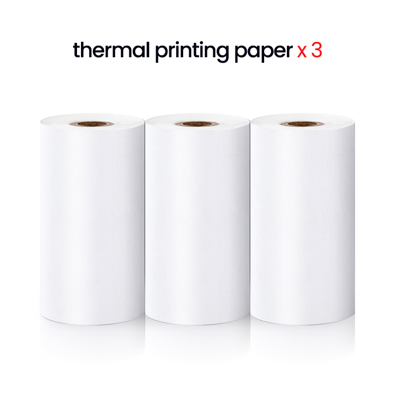 57MM Rolls Printing Paper For Mini Printer Kids Instant Print Camera Thermal Label Self-adhesive Sticker Paper Print Photo Note: Colored